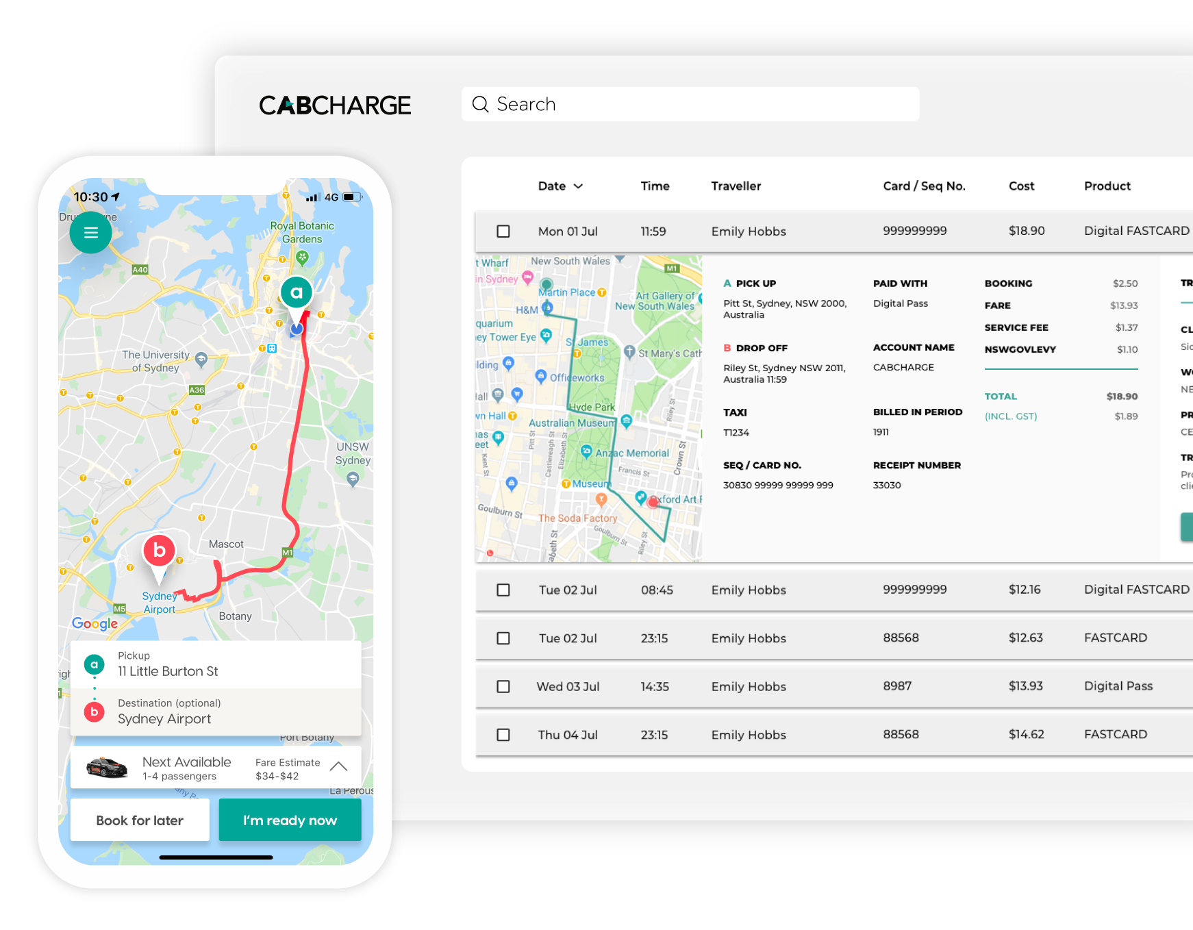 The easiest way to manage your travel CABCHARGE+ Image